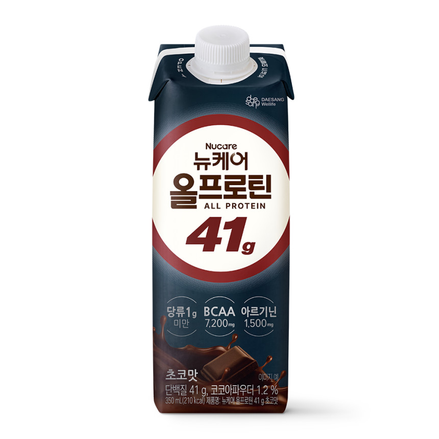 [단백질 41g 뉴케어 올프로틴 초코맛 350mL 18팩 단백질음료 사진 4