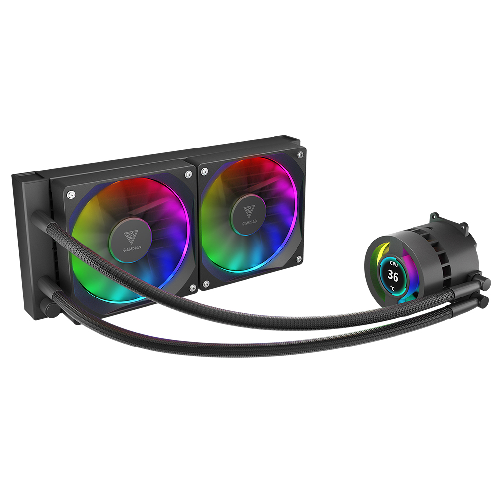 겜디아스 GAMDIAS CHIONE P3-240U CPU 수랭쿨러 블랙 - 상세 이미지 2