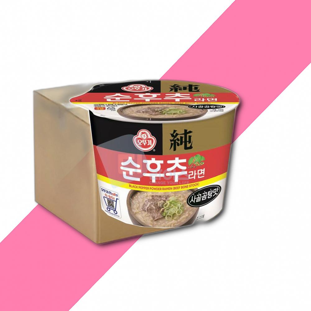 오뚜기 순후추라면 사골곰탕맛 큰컵 12개 : 바이미스토어