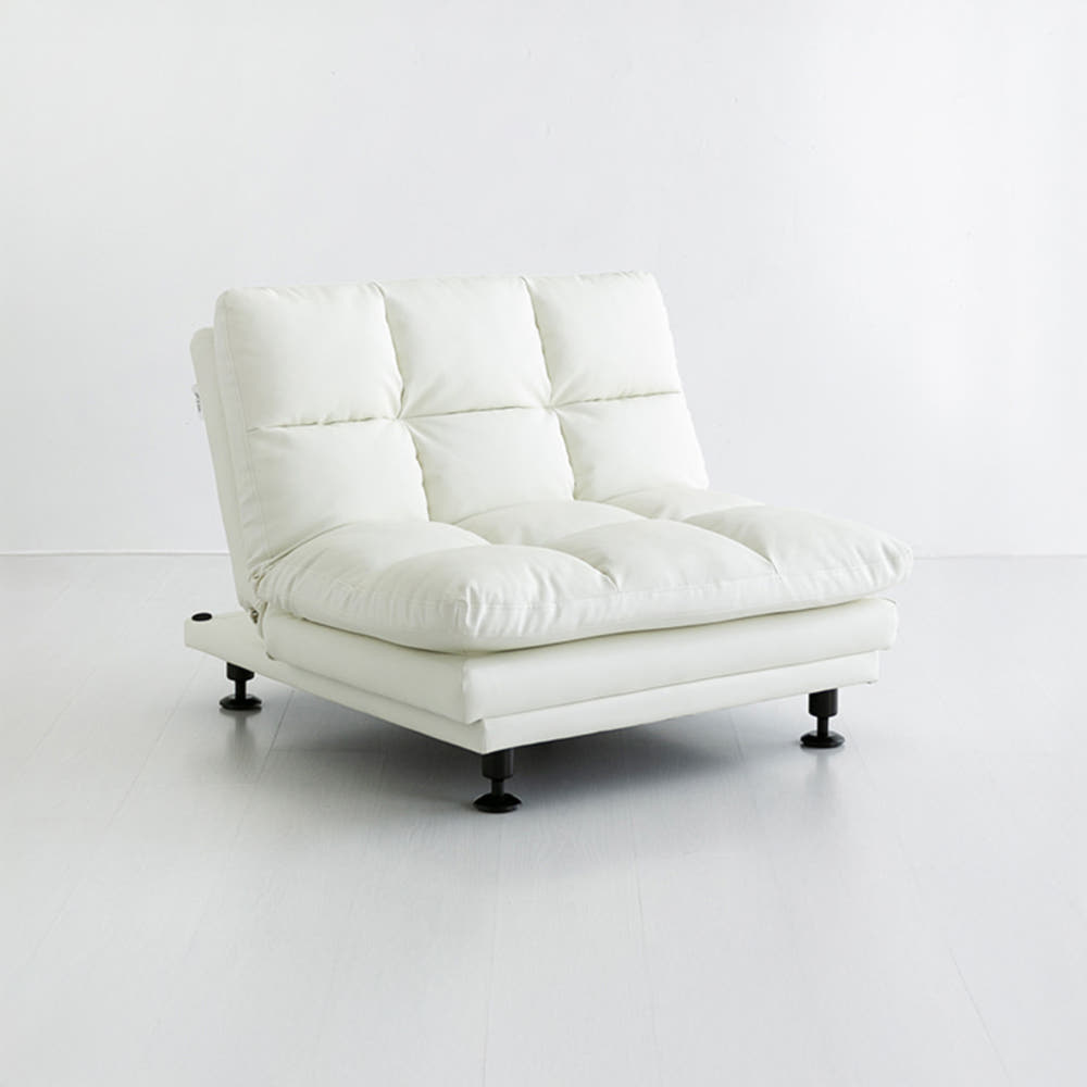 앰보 1인 멀티 소파 소가죽 블랙브라운 8257.0353, 1인용