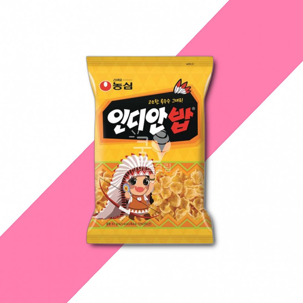 인디안밥 83g 1개 인디안밥 추억의과자 고소한과자 옥수수맛 : 미라클홀세일