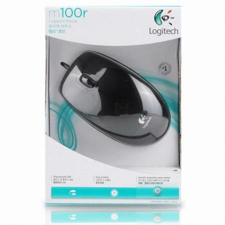 로지텍 유선 마우스 M100R [ 블랙 / 화이트 ]