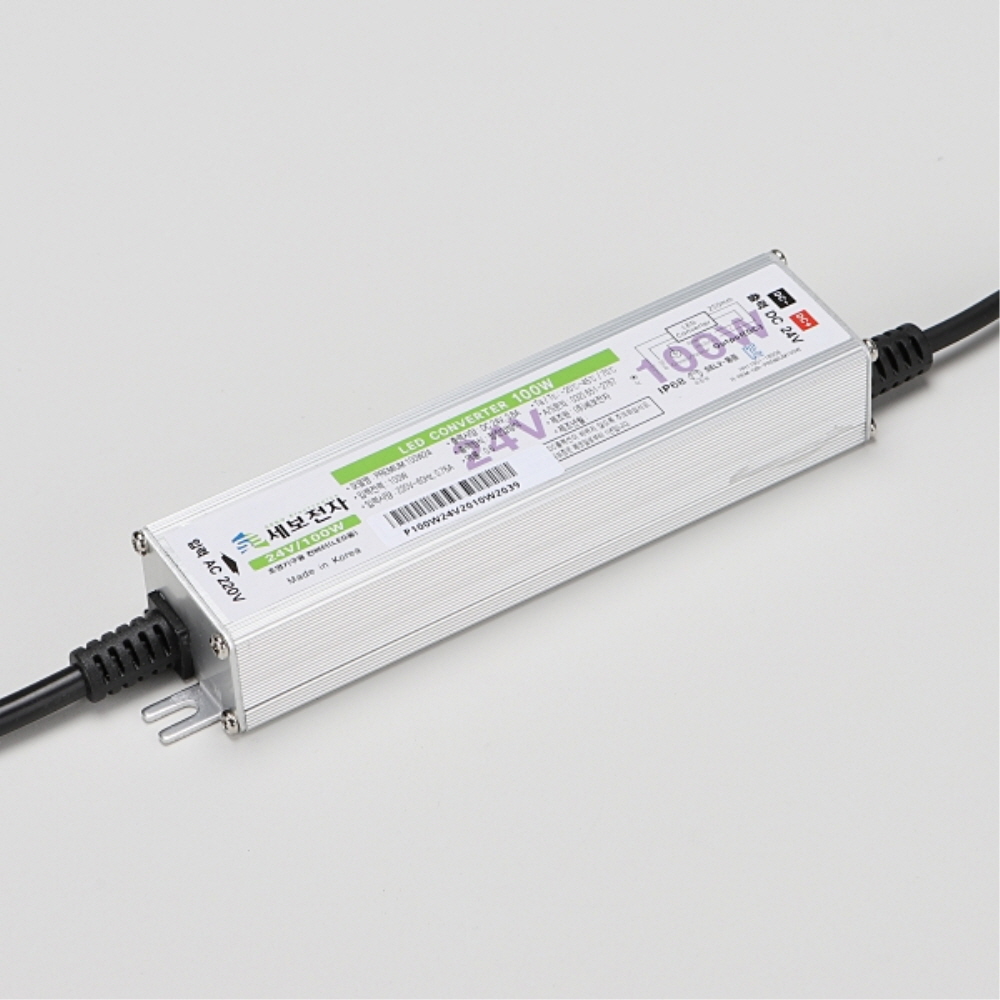 국산 LED 컨버터 SMPS DC24V PRIMIUM 100W 방수 안정기 세보전자 - 상세 이미지 2