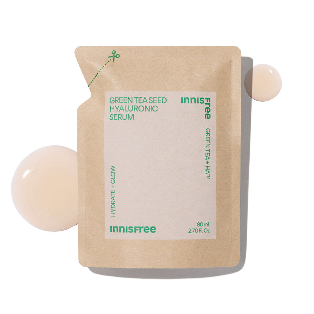 이니스프리 그린티 씨드 히알루론산 수분세럼 (리필) / 진정 보습 속건조 화잘먹 80mL, 1개 - 상세 이미지 2