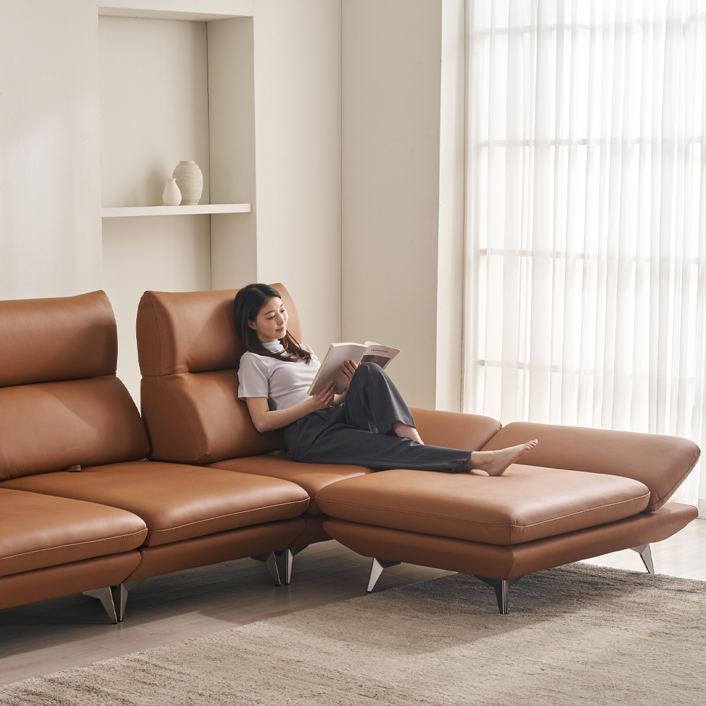 [2026 행사] 케이하우스홀드 호리즌 스윙 가죽 소파 3인용 3.5인용 국내제작 천연면피