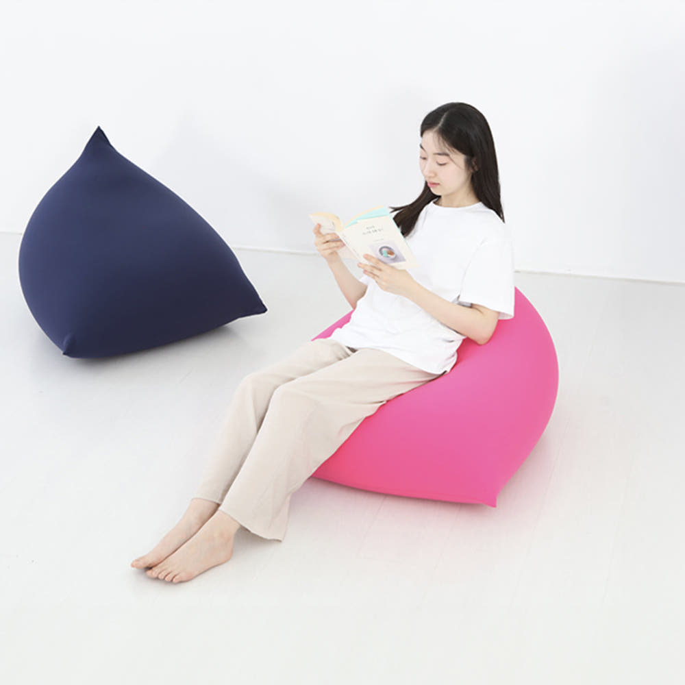 앰보 1인 패브릭 빈백소파 LS003 핑크 6854.3258