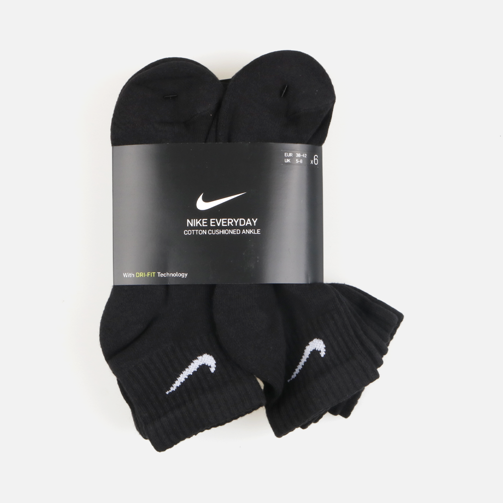 나이키 에브리데이 스우시 중목 양말 6팩 SX7669-010