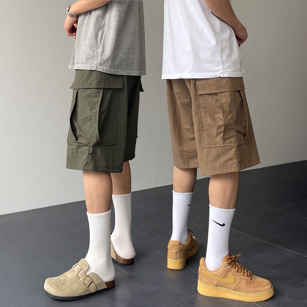 나일론반바지 카고반바지 남자버뮤다팬츠 - 상품 이미지