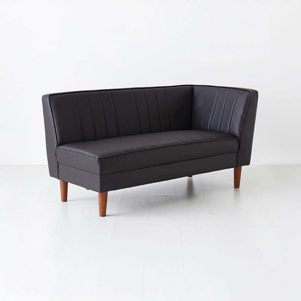 앰보 2인소파 코너형 블랙브라운 0399.7085