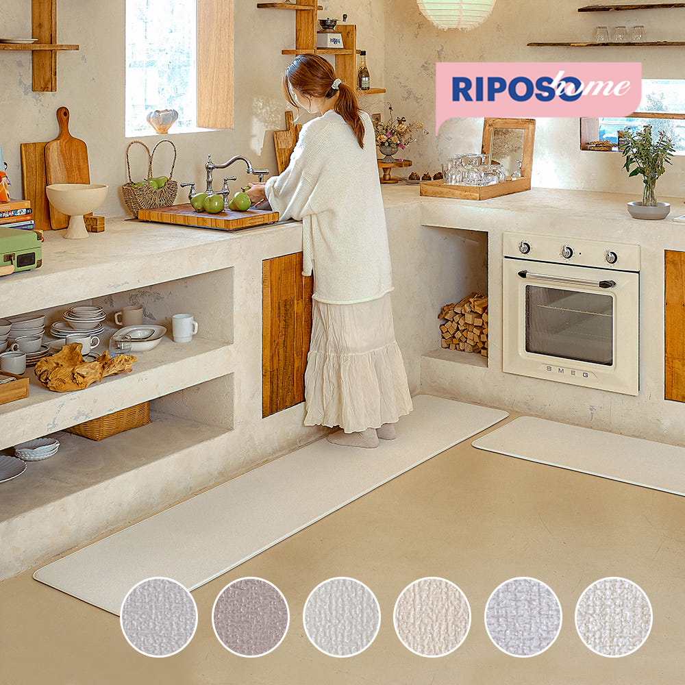 리포소홈 츄잉 PVC 주방매트 발 욕실 현관 다용도 발편한 매트 특대 45X150