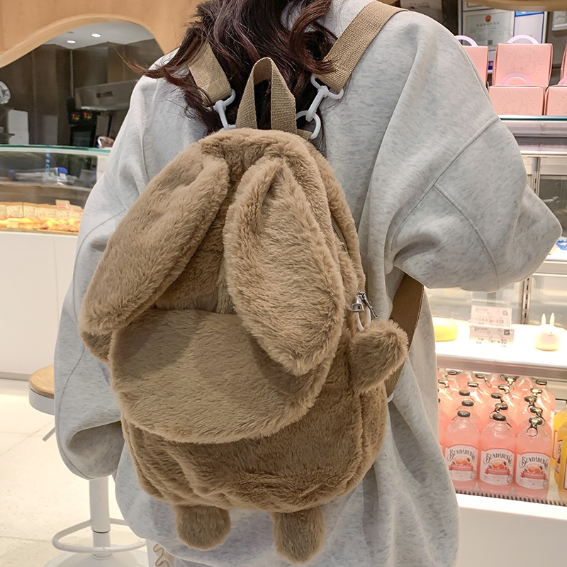 토끼백팩 모던 책가방 학생 인형 캐릭터 인형가방 귀여운 배낭 소풍 가방 - 상세 이미지 3