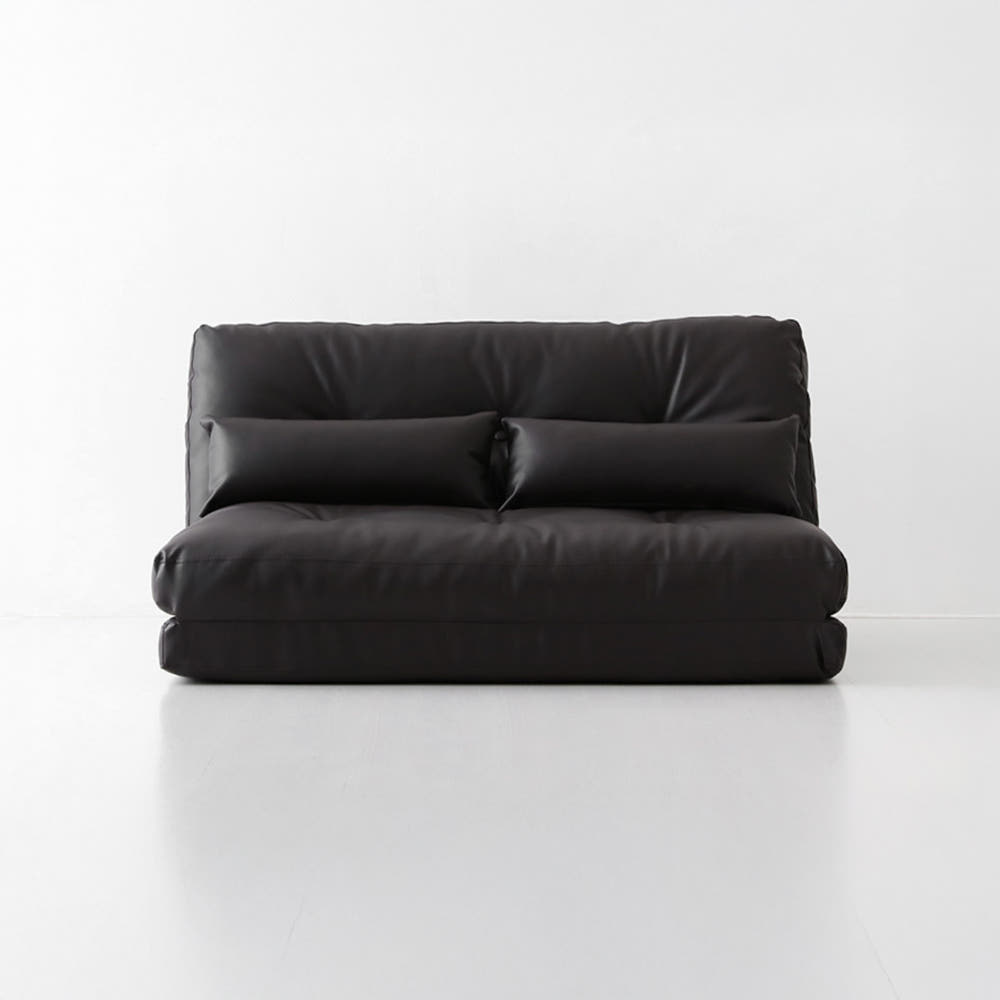 앰보 2.5인 좌식 소파베드 B형 스툴미포함, 블랙브라운 5693.4535, 2.5인용