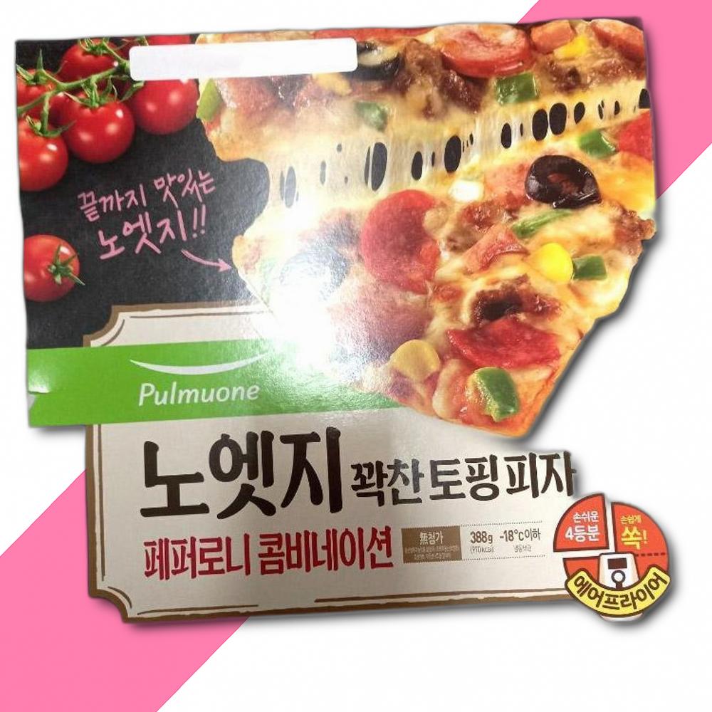 노엣지 꽉찬 토핑피자 페퍼로니 콤비네이션 388G : 제이엔유통