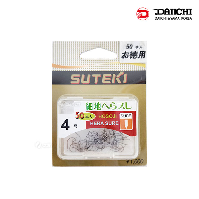 다이찌 스테키 덕용 세지헤라스레 50개입 무미늘 민물 붕어 낚시 바늘 - 상세 이미지 2