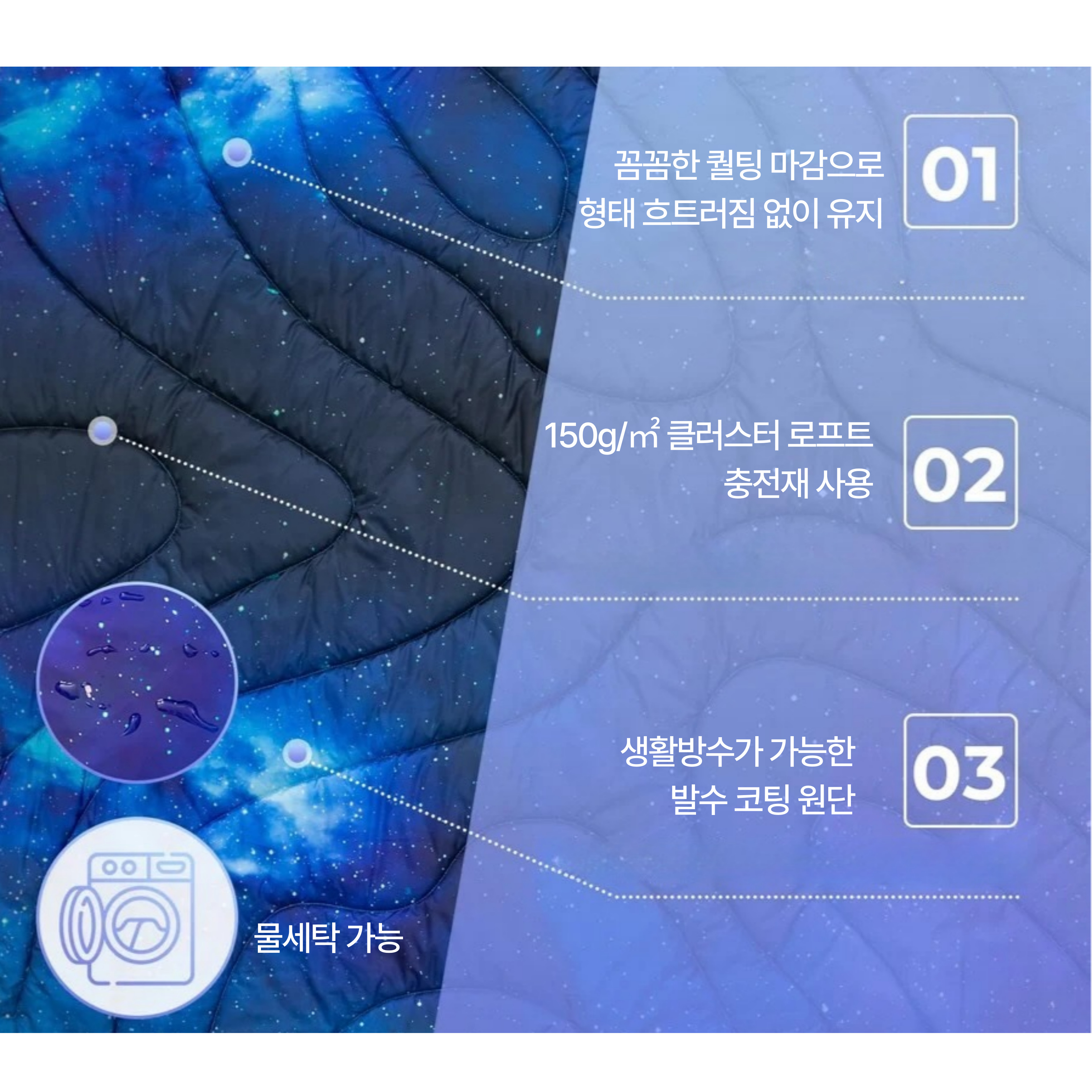 킹캠프 초경량 캠핑 블랭킷 침낭 겸용 이불 세탁 가능 KS2435 SMART 150 XL - 상세 이미지 4