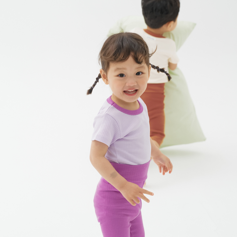 스테이지 아기 여름 유아 실내복 내복 상하복 아동 잠옷 말랑 골지 세트 4+1 - 상세 이미지 5