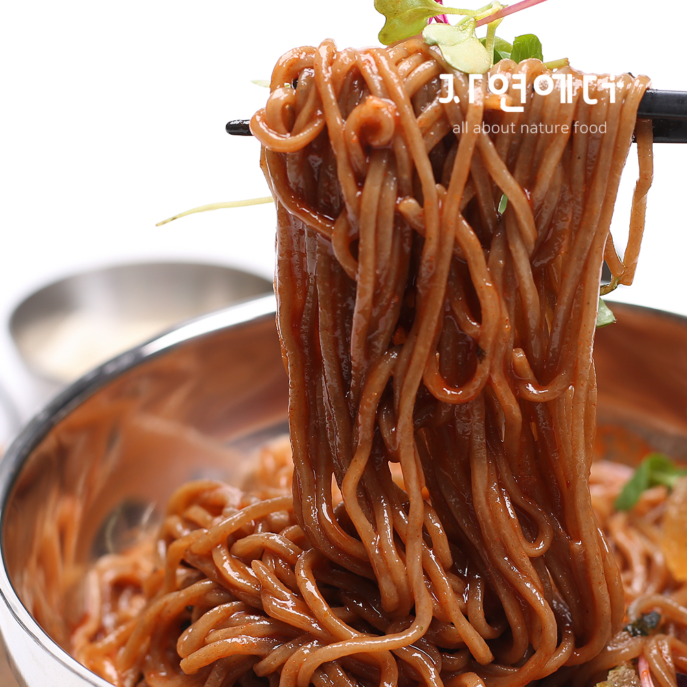 생면으로 만든 별미 메밀국수 1kg + 매콤한비빔장6봉 : 자연에더