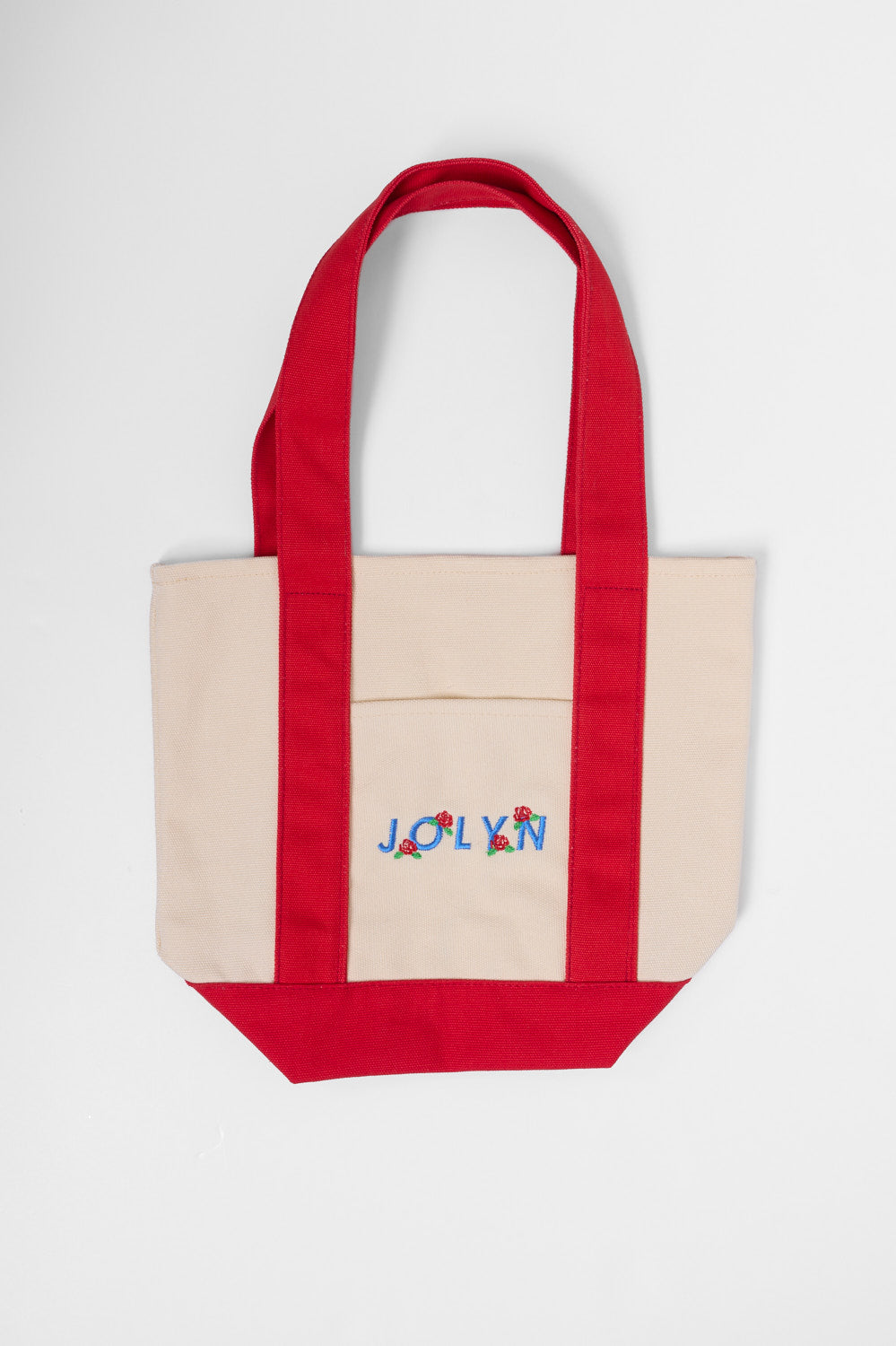 졸린 미니 캔버스 토트 백 레드 로지 Jolyn Mini Canvas Tote Bag Red Rosie SO006 - 상세 이미지 5