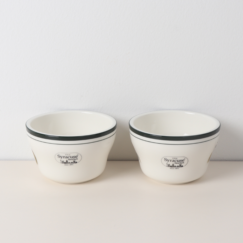 집들이 선물 시라쿠스 뉴욕 킹스인 밥공기 세트 2개, 10.5cm, 그린 - 상품 이미지