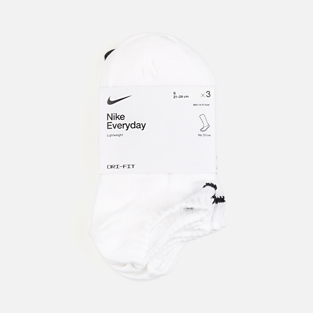 나이키 스우시 LW 단목 양말 3팩 SX7678-100