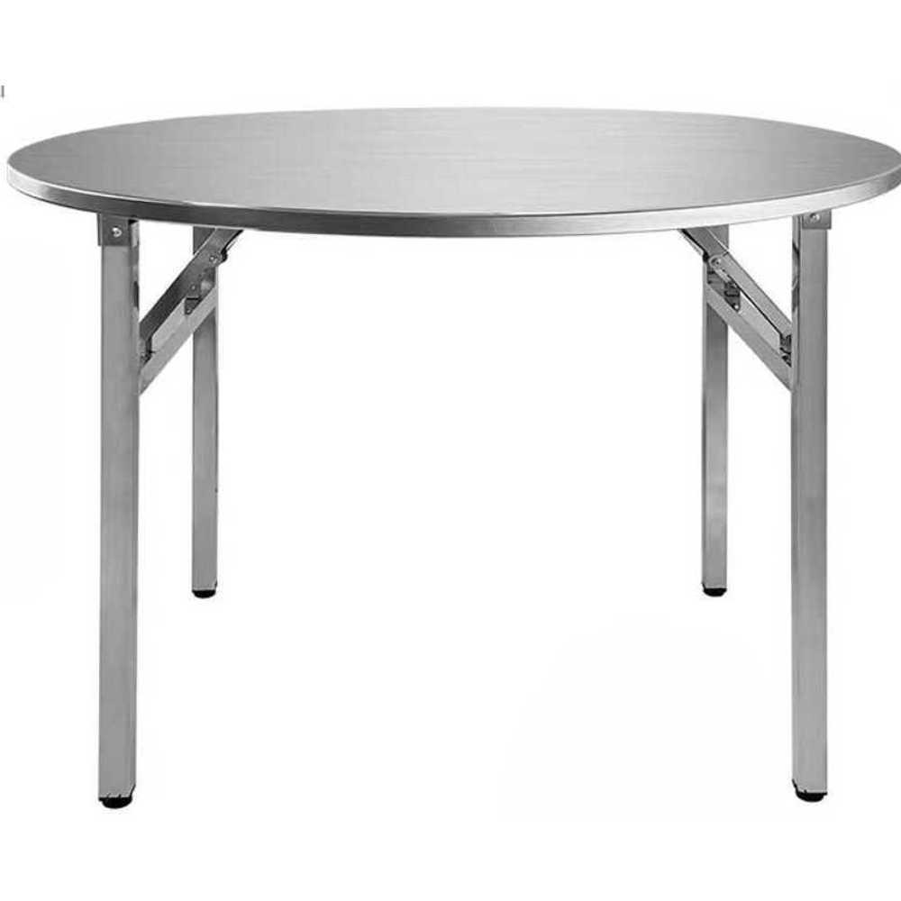 스텐 테이블 원형 접이식 연회 식당 호텔 대형 식탁 1.6mx75cm 1.6mx75cm - 상품 이미지