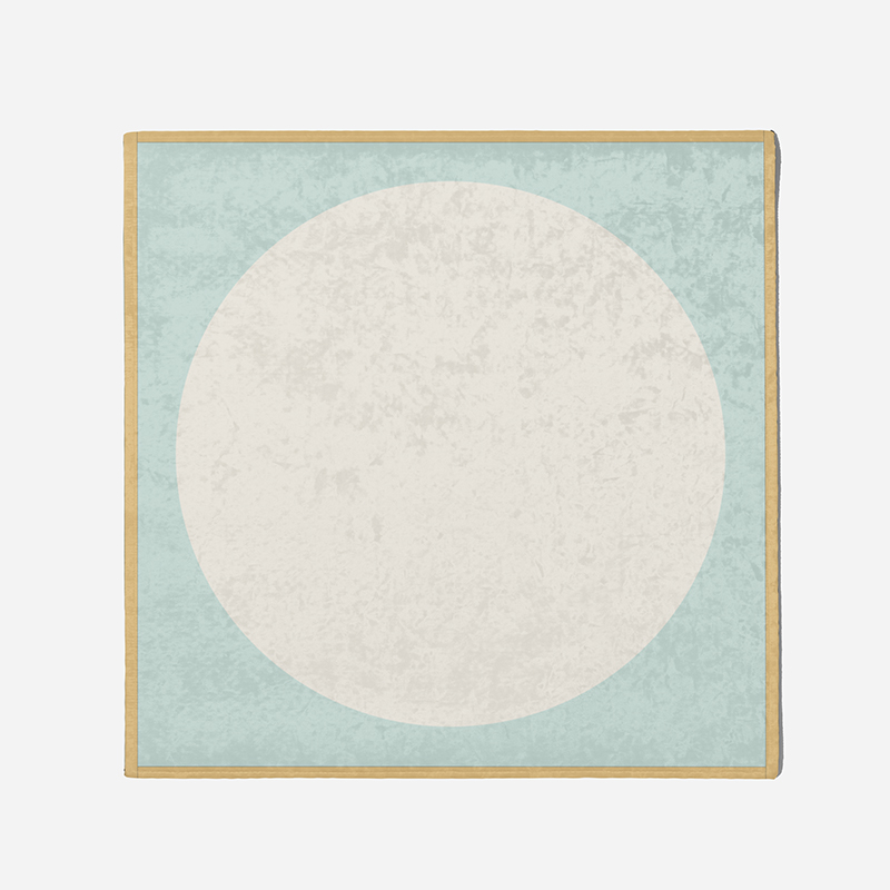 [체리앤해리] 프레임 러그 스팟큐브 민트 방수 놀이 매트 교구 극세사 발도르프