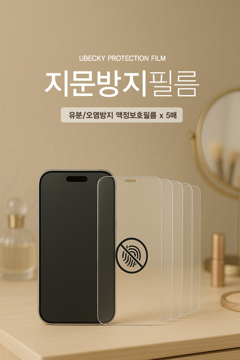 지문방지필름 갤럭시A16, 5매입 - 상세 이미지 5