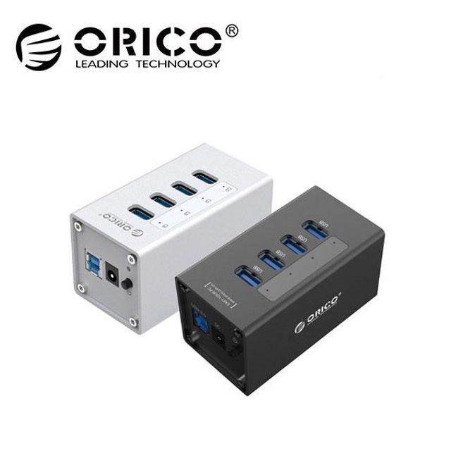 컴퓨터허브 USB3.0 노트북허브 4포트 오리코 허브 유전원 A3H4 : 블루디마켓