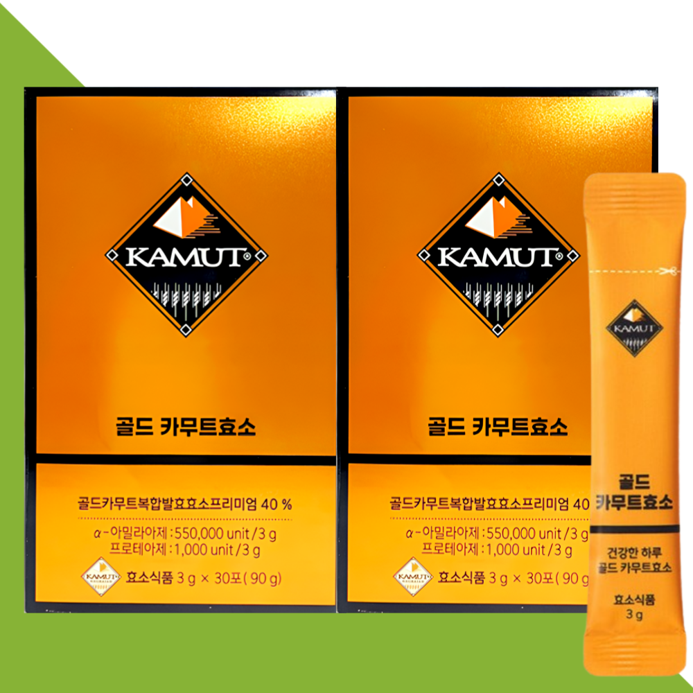 그레인온 카무트효소 골드 카뮤트 소화 효소 30포X2개 - 메인 이미지