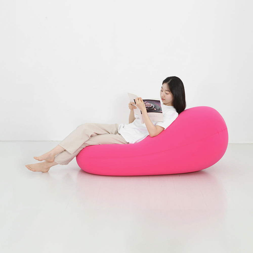 앰보 1인 패브릭 빈백소파 LS001 그레이 1586.7059