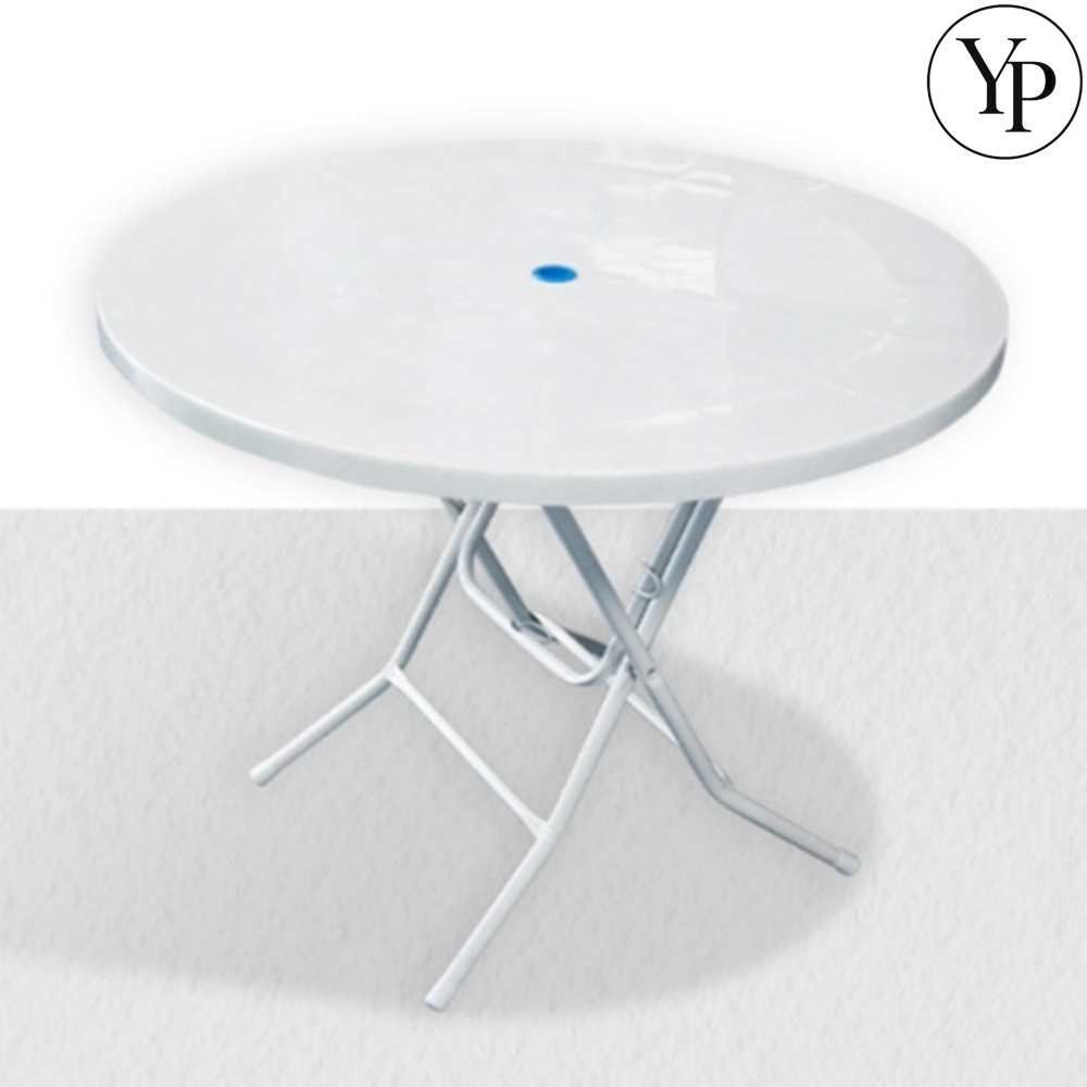 야외용 플라스틱 테이블 대형 원형탁자 정원 테라스