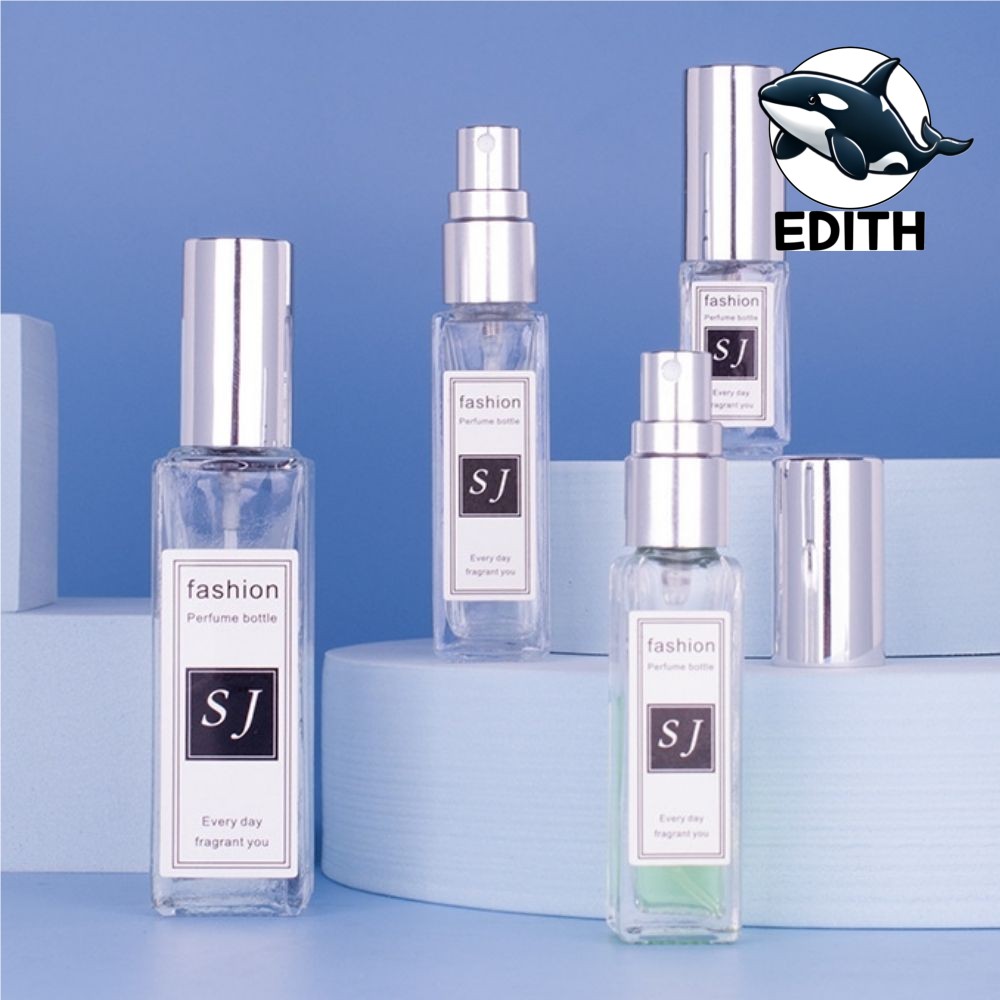 휴대용 스프레이 보틀 실버 코스메틱 유리 용기 30ml 여행 파우치용 : 추억쉼터