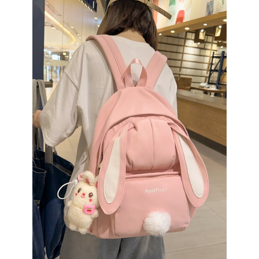 토끼백팩 모던 귀여운 미니 소풍 학생 인형가방 가방 캐릭터 배낭 책가방 - 상품 이미지