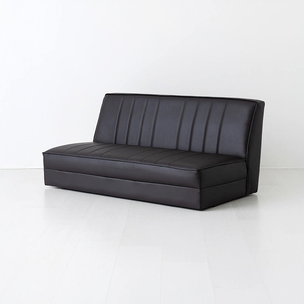 앰보 2인소파 일자형 블랙브라운 7105.7043