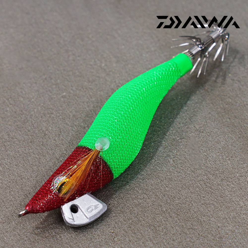 다이와 틴셀 에기 에메랄다스 드로퍼 갑오징어 쭈꾸미 한치 드롭퍼 야광-레드그린(400650), 2.5호