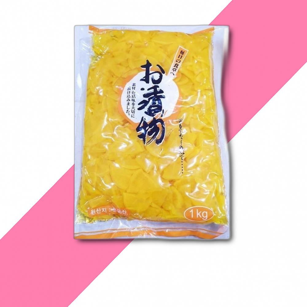 단무지 슬라이스 동경 1KG x2개 : 다드림유통