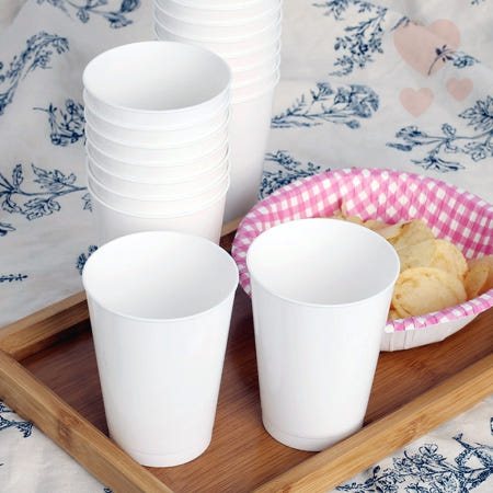 25개입 270ml 백색 업소용플라스틱컵 플라스틱잔