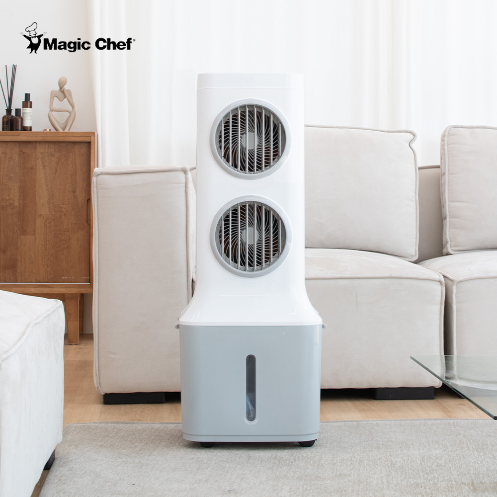 매직쉐프 냉풍기 2구 대용량 얼음선풍기 에어쿨러 냉방기 이동식 가정용
