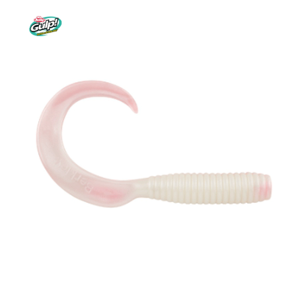 바다루어 걸프 SW 그럽 농어 광어 바다 루어 웜 소프트베이트 핑크샤인, 10cm(4인치) - 메인 이미지