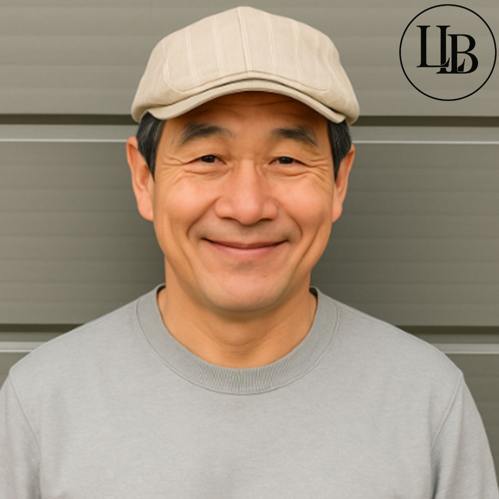 중년 남성 여름 모자 베레모 노인 어르신 마도로스 린넨 - 메인 이미지
