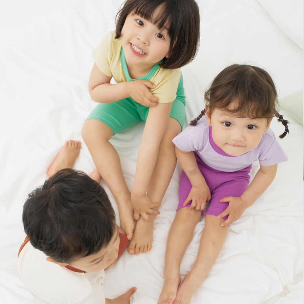 스테이지 아기 여름 유아 실내복 내복 상하복 아동 잠옷 말랑 골지 세트 4+1 - 상세 이미지 3