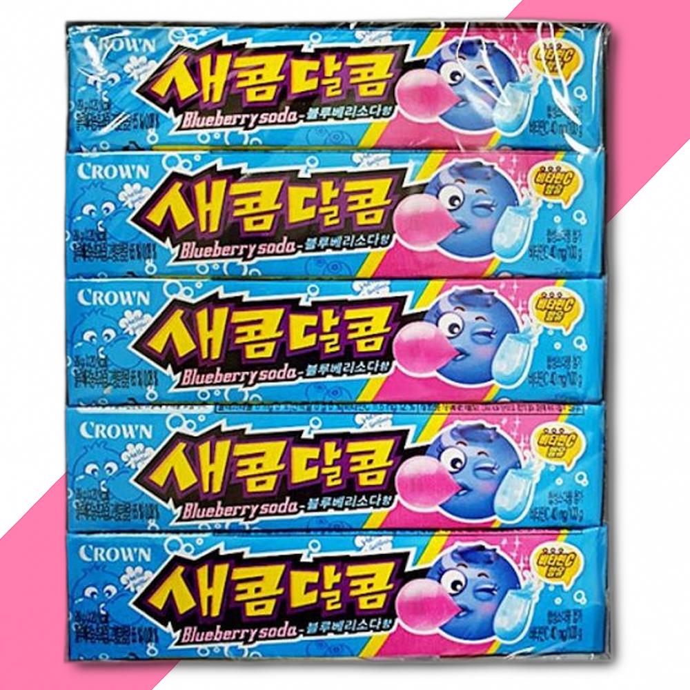 크라운 새콤달콤 블루베리소다향 29g x 15개 : 신선뜨락