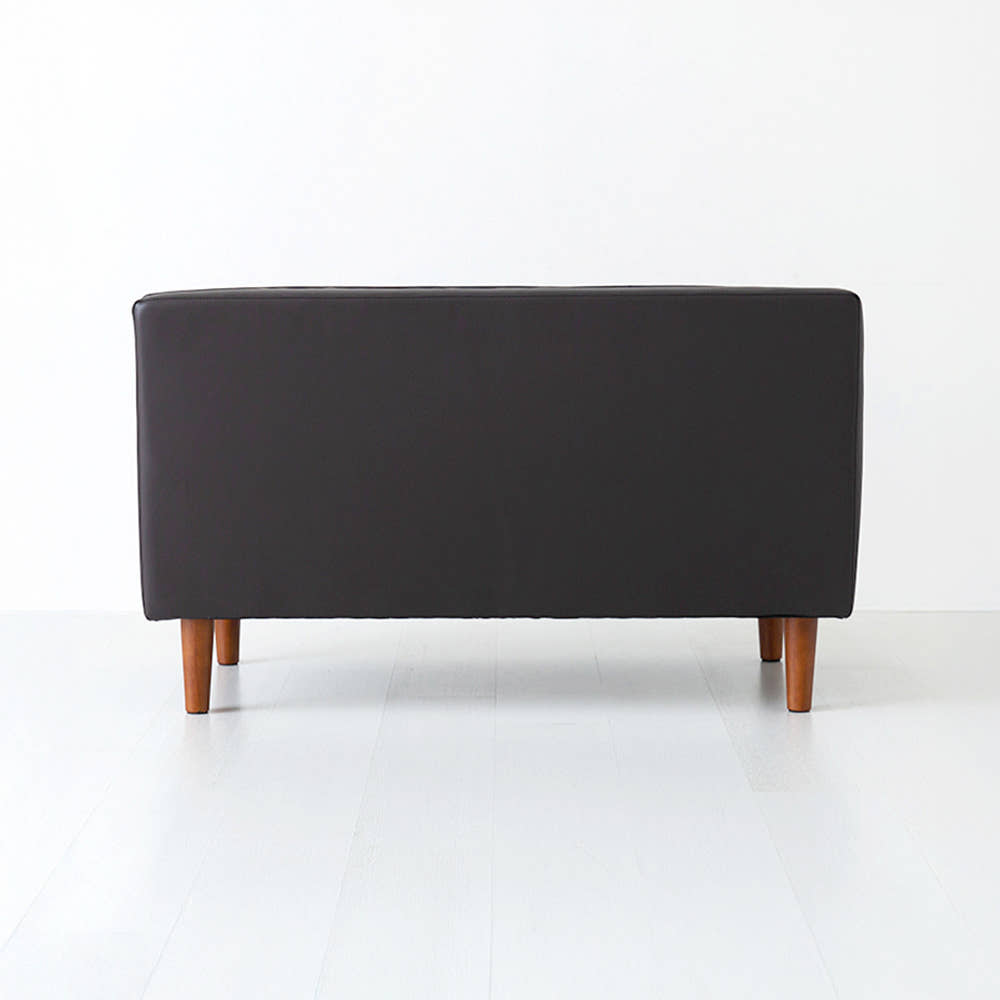 앰보 2인소파 일자형 블랙브라운 7105.7043