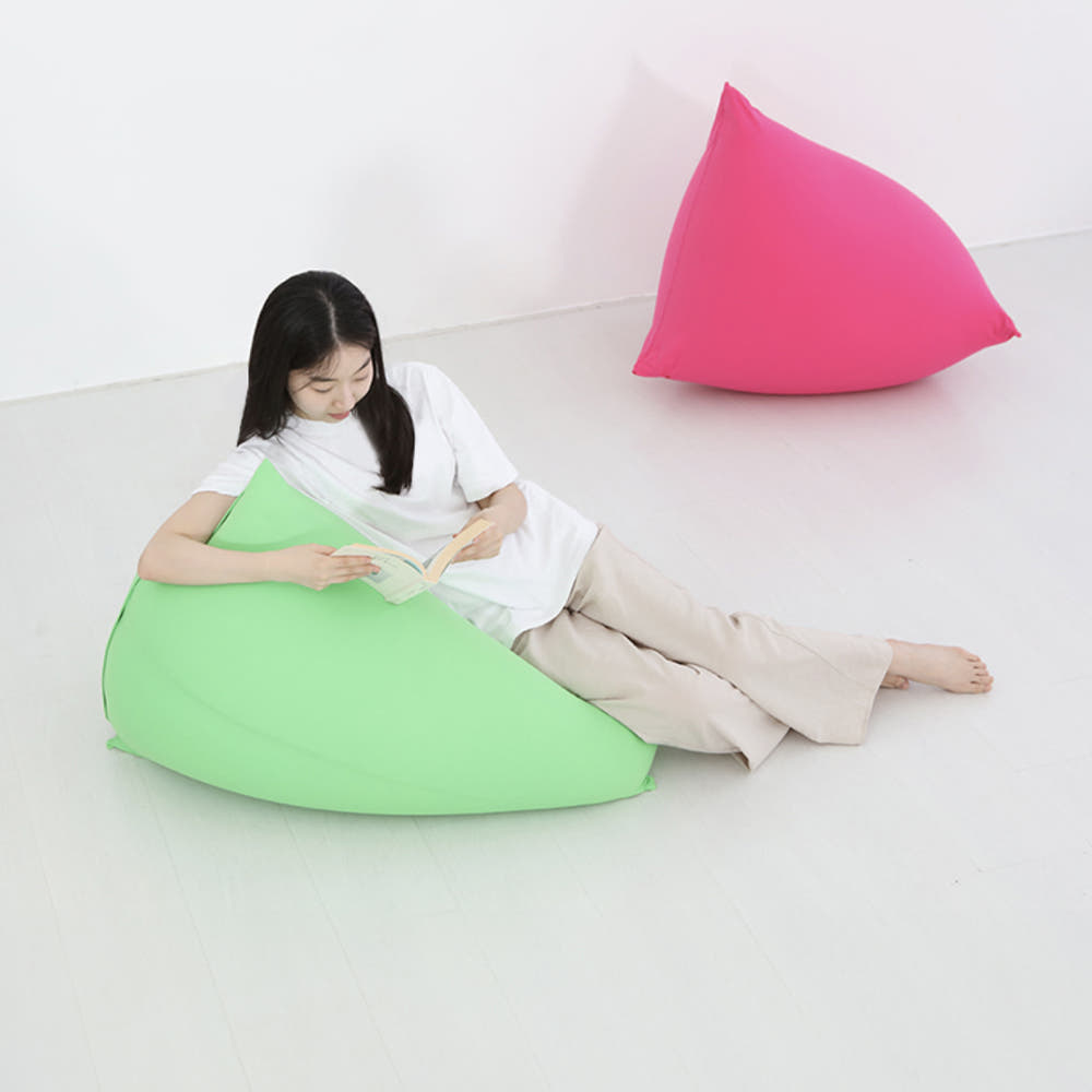 앰보 1인 패브릭 빈백소파 LS003 핑크 6854.3258