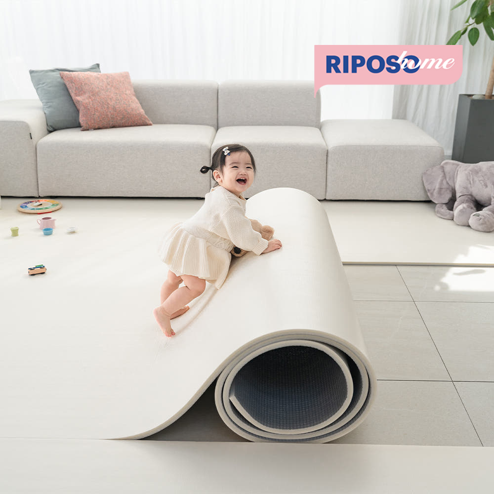 리포소홈 층간소음매트 아기 유아 거실 놀이방 롤매트 pvc 셀프시공 아이보리 80x50x1.7cm