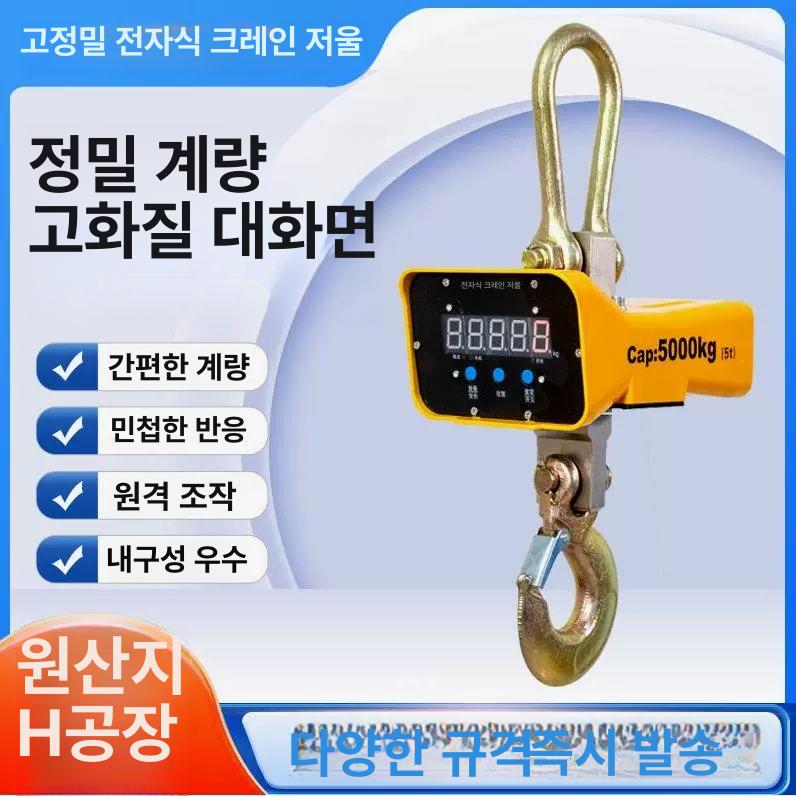 매달림저울 1톤 호이스트 측정기 산업용 휴대용 크레인 전자 저울 빨간색 0.3t : 비오이커머스