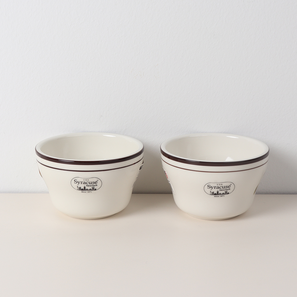집들이 선물 시라쿠스 뉴욕 킹스인 밥공기 세트 2개, 10.5cm, 브라운 - 상품 이미지