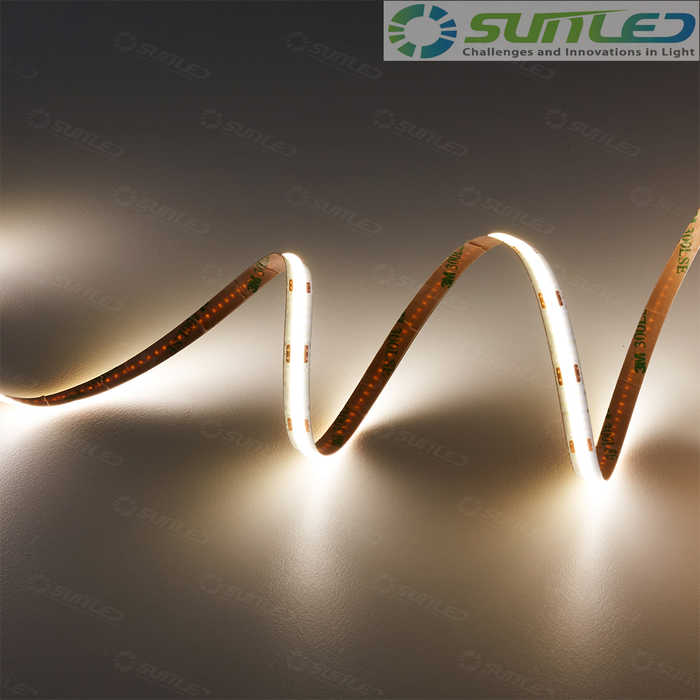 COB LED바 플렉시블 제작바 50cm부터 인테리어 스트립 12V 주백빛 줄조명 면발광