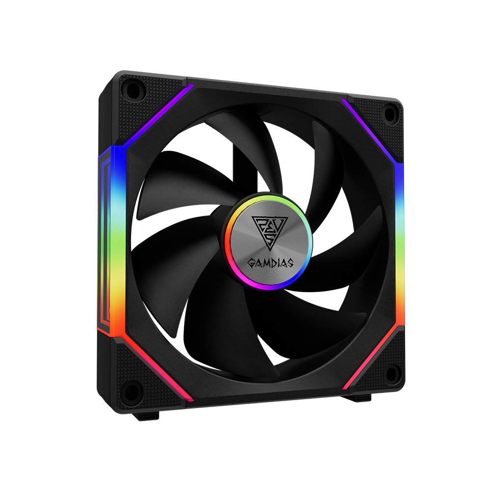 겜디아스 GAMDIAS AEOLUS P2-1201 (1PACK) 시스템 팬 쿨러 블랙 - 상세 이미지 3