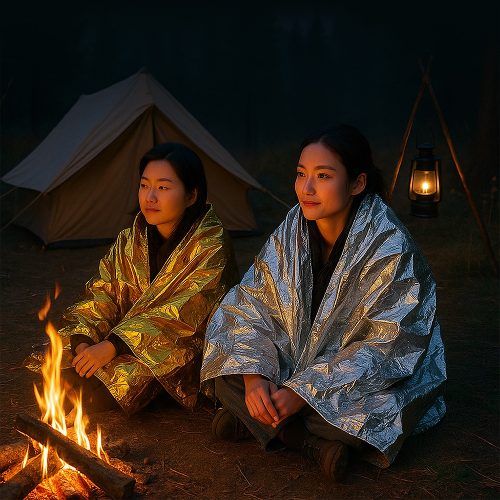 브리즈문 체온유지 은박담요 등산 낚시 조난 응급 담요 대형 1개 이미지 6